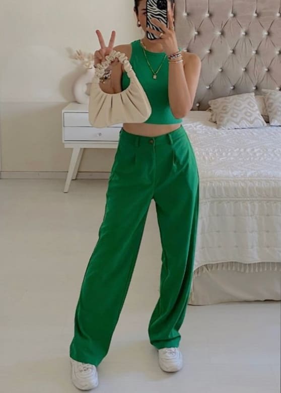 st. patrick's day outfit: all greens 