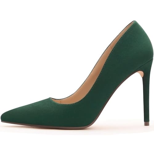 green high heels