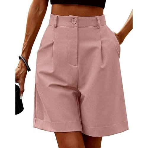pink summer shorts