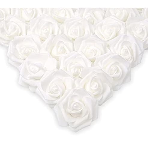 white rose decoration 