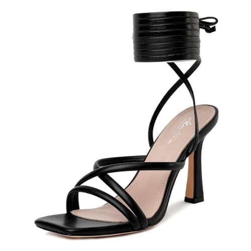 black strap high heels