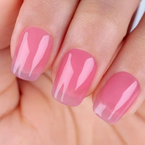 pink jelly gel nail polish