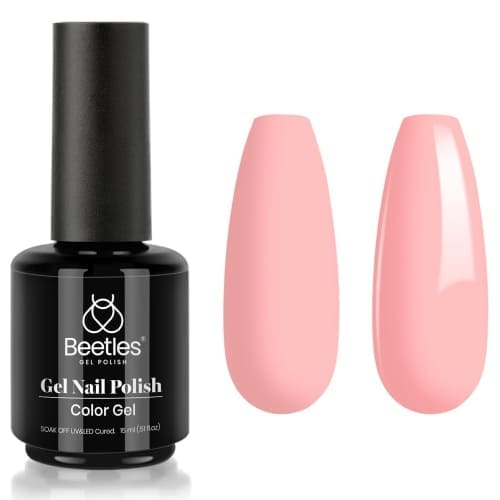 pinkish peach gel nail polish