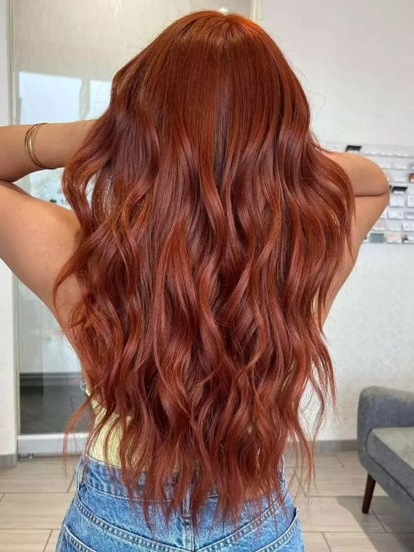 summer hair color: copper brown 