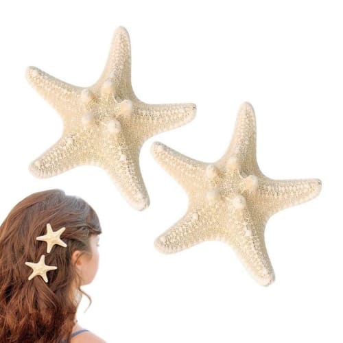 starfish hair clips