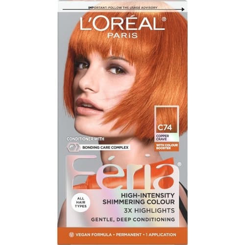 orange color hair dye