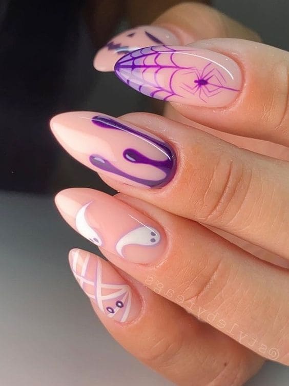 26 Ultra-Spooky Halloween Acrylic Nails for the Perfect Manicure!