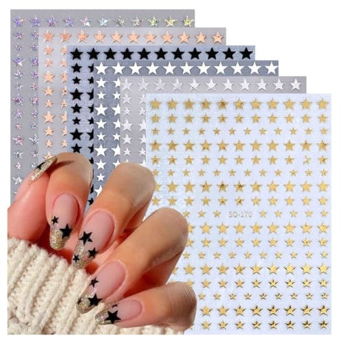 3d star nail stickers 