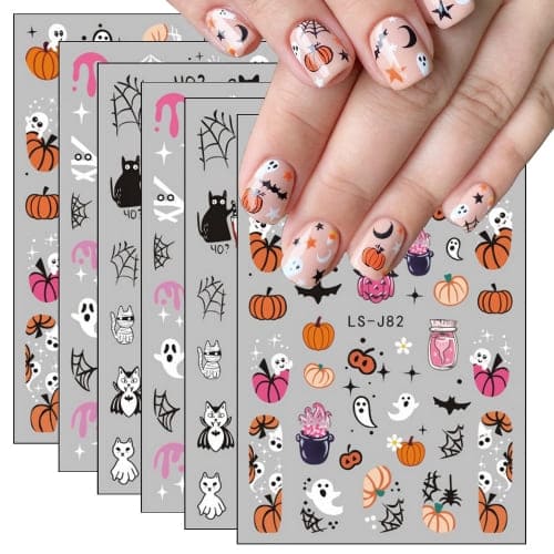 pumpkin nail art stickers