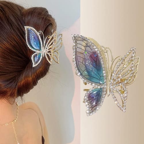 butterfly hair claws
