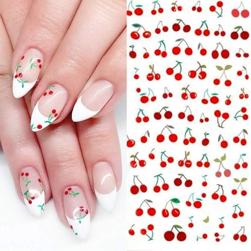 cherry nail art stickers
