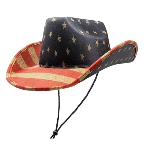 vintage American flag cowboy hat