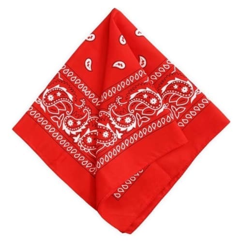 red bandana scarf