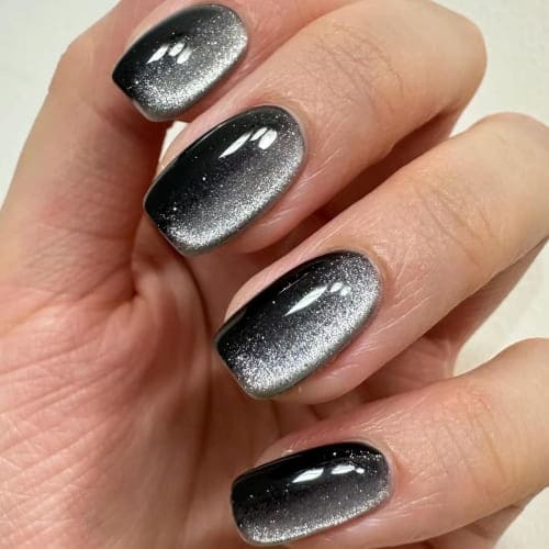 black cat eye nail polish