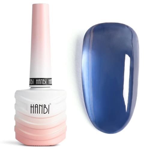 dark blue jelly gel nail polish