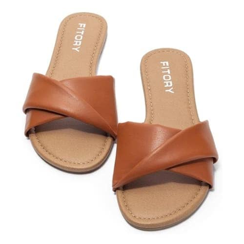 brown sandals flat