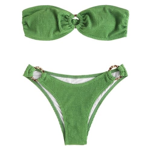 green bikini set