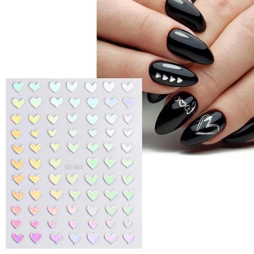heart nail stickers 