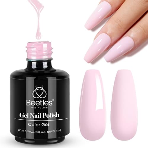 baby pink gel nail polish